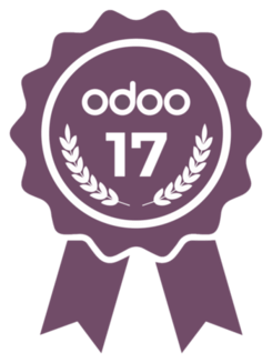 Odoo 17 certificate badge